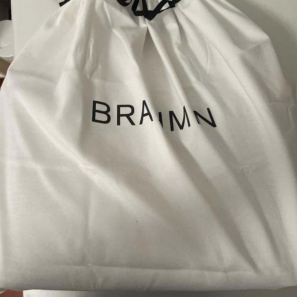 Brahmin Brown Textured Tote Bag with Glossy Finish - Picture 2 of 2